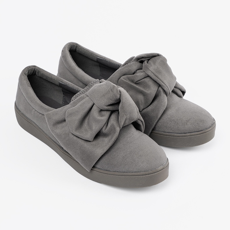 Seastar Grå slip -af sneakers med en bue 1