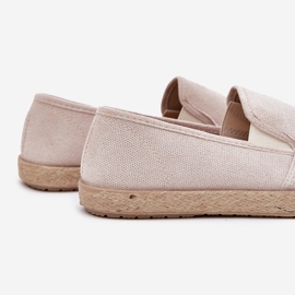 Espadrilles mænds sneakers med Eco Suede Beige 2
