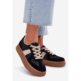 Platform sneakers til kvinder sorte 1