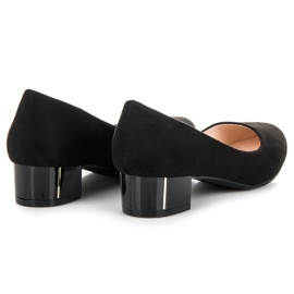 Vices Suede pumps til hverdagsbrug sort 2