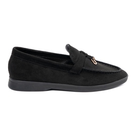 Moccasiner i sort ruskind til kvinder 2
