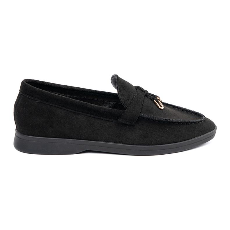 Moccasiner i sort ruskind til kvinder 2