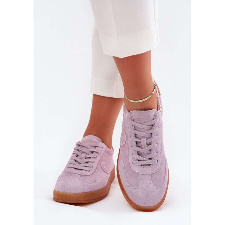 Women's Suede Sneakers Big Star RR274850 Hi-Polish Violet System lilla 2