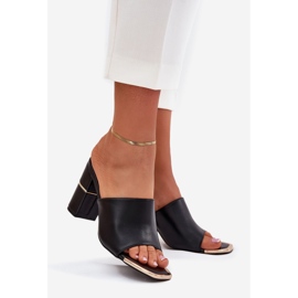 Boto Elegant kvinders flip flops på Black Raiza Post sort 1