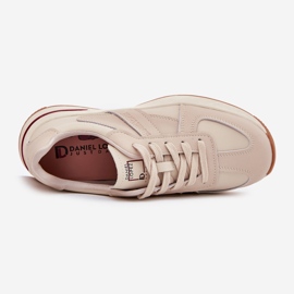 Women's Leather Sports Shoes Sneakers Big Star af Daniel Lopez SS2D4043 Beige 2