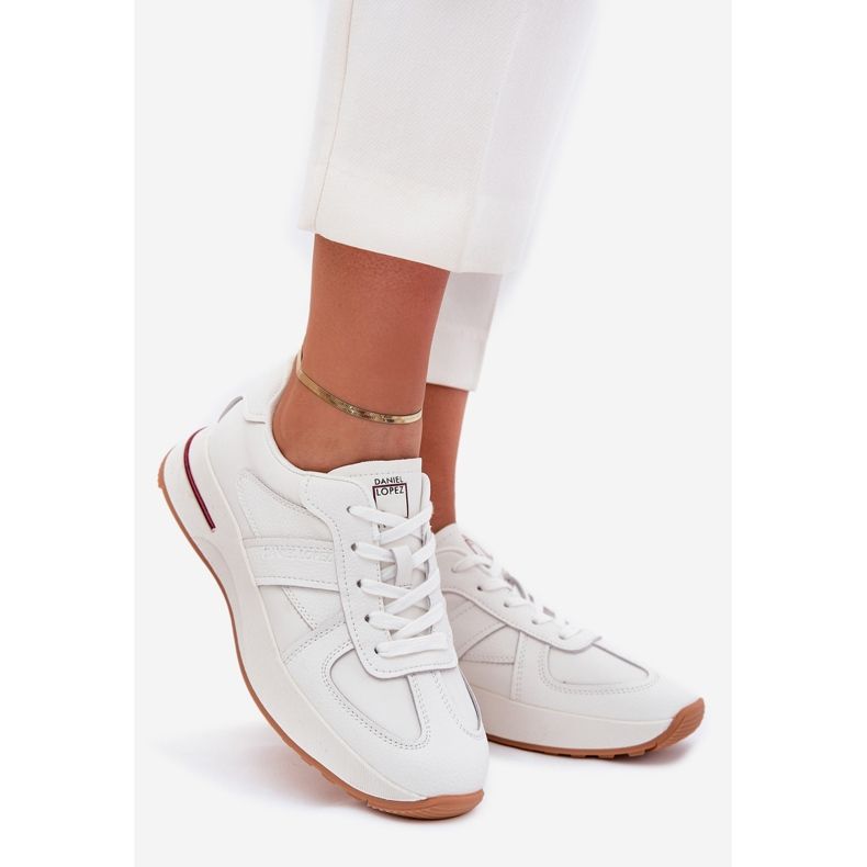 Women's Leather Sports Shoes Sneakers Big Star af Daniel Lopez SS2D4042 White hvid 1