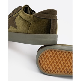 Seastar Mørkegrønne kvindes sneakers med en stjerne 1