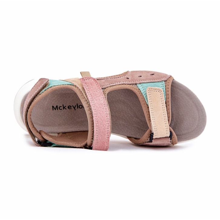 Women's Leather Sandals McKeylor 95347 Beige 2