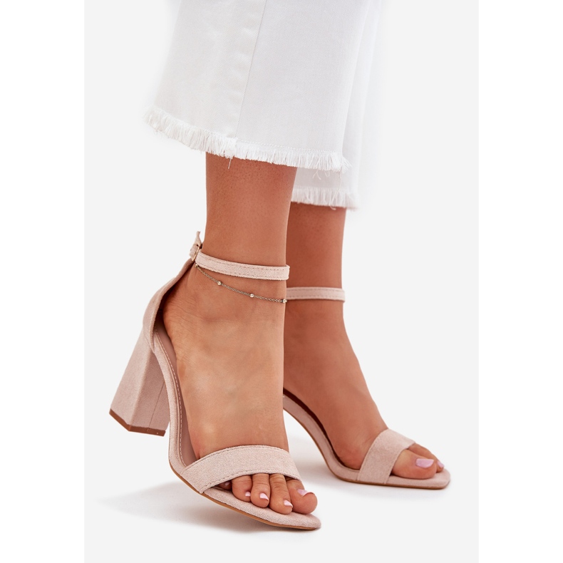 Boto Kvinders sandaler på Eco Suede Post Beige Elirae 1