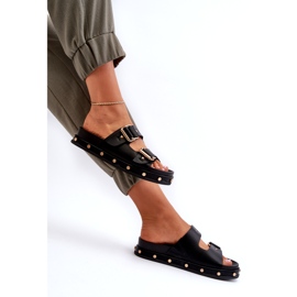 Kvinders flip flops på platformen Big Star NN274082 Sort 6