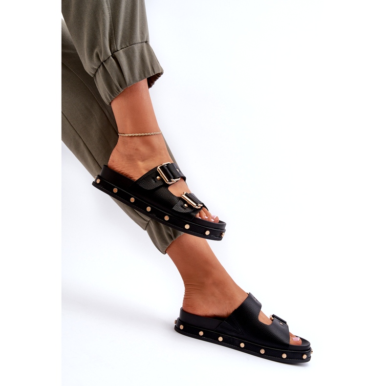 Kvinders flip flops på platformen Big Star NN274082 Sort 6