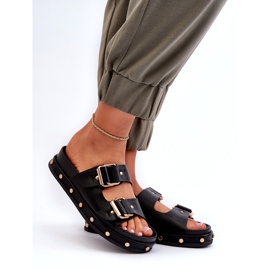 Kvinders flip flops på platformen Big Star NN274082 Sort 1