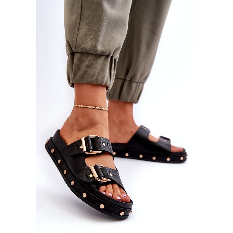 Kvinders flip flops på platformen Big Star NN274082 Sort 2