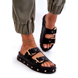Kvinders flip flops på platformen Big Star NN274082 Sort 3