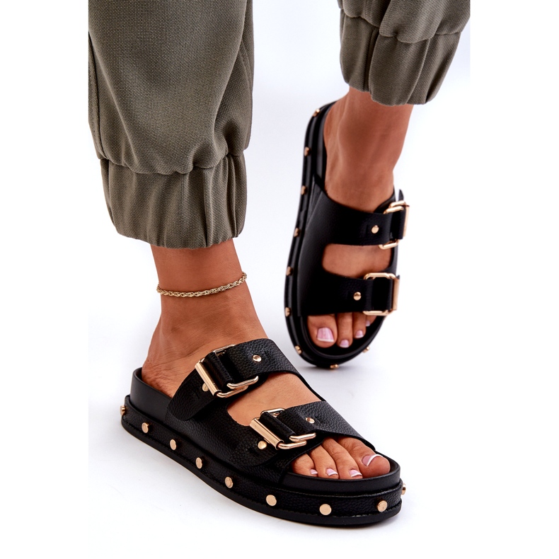 Kvinders flip flops på platformen Big Star NN274082 Sort 3