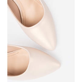 Sergio Leone Elegante højhælede pumps til kvinder med hvid perle 1