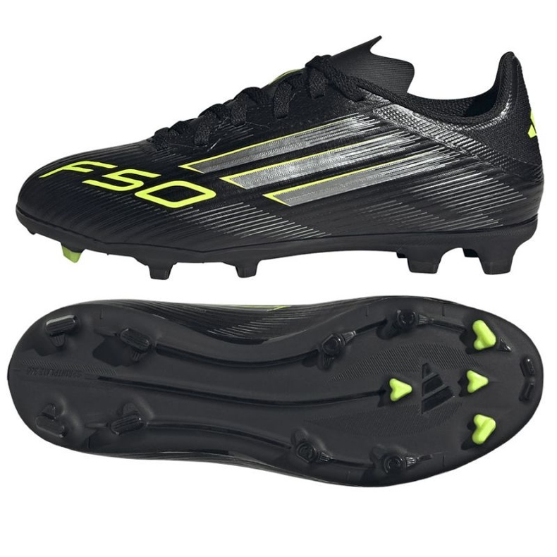 Adidas F50 League FG/MG JR JH7744 Sko sort 1