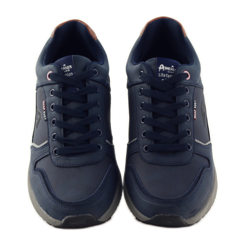 American Club Herre sportssko amerikanske 610184 marineblå sneakers 4