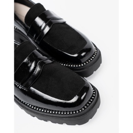 Goodin Lakede loafers med studs sort 1