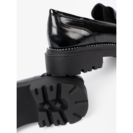 Goodin Lakede loafers med studs sort 2