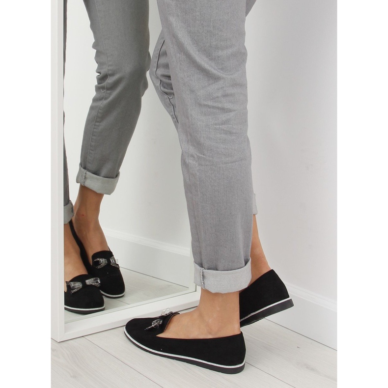 Sorte loafers til kvinder JN-182 sorte 2