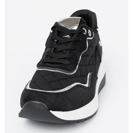 Shelvt Sorte wedge sneakers til kvinder 1