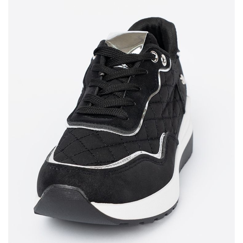 Shelvt Sorte wedge sneakers til kvinder 1