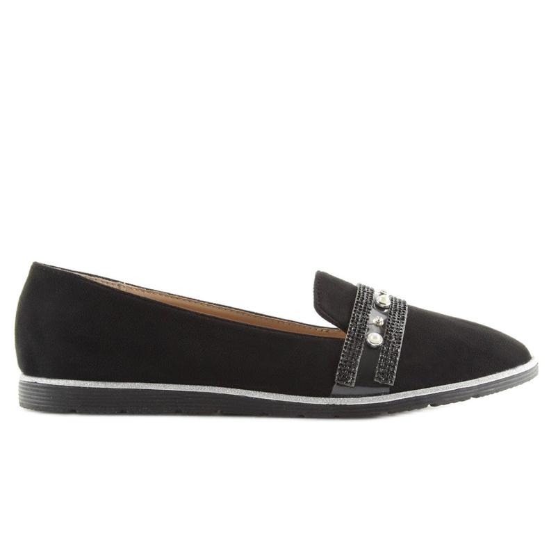 Sorte loafers lordsy JN-181 Sort 2