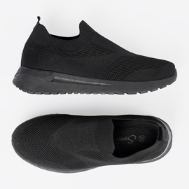 Shelvt Slip-on sportssko i sort 1