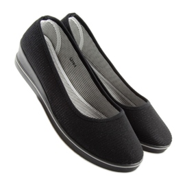 Sorte c21v sorte wedge ballerinaer 1