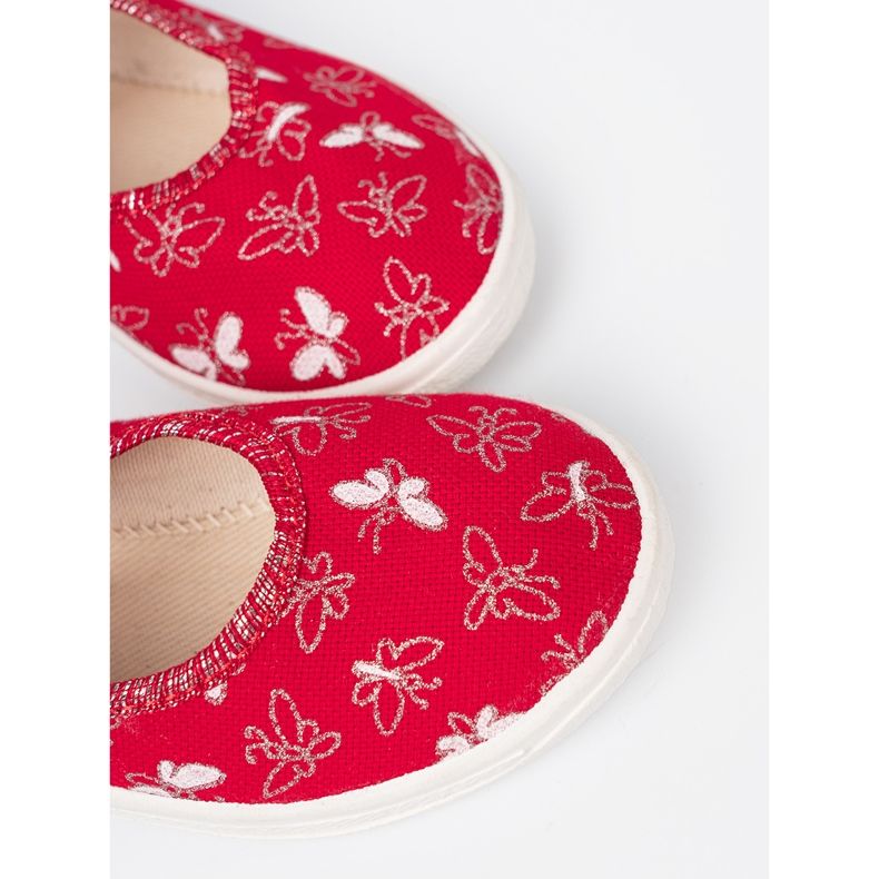 Shelvt Børns sneakers med rød velcro 1