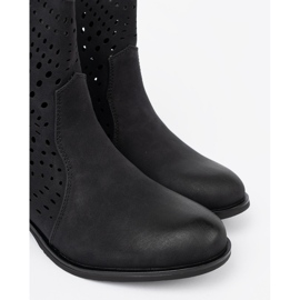 Seastar Openwork Black Boots sort 1