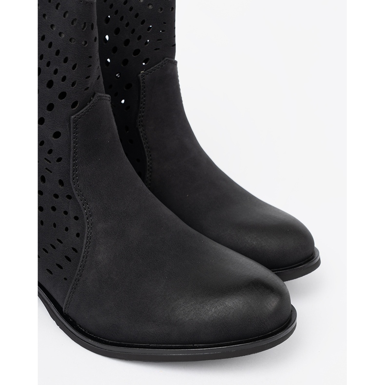 Seastar Openwork Black Boots sort 1