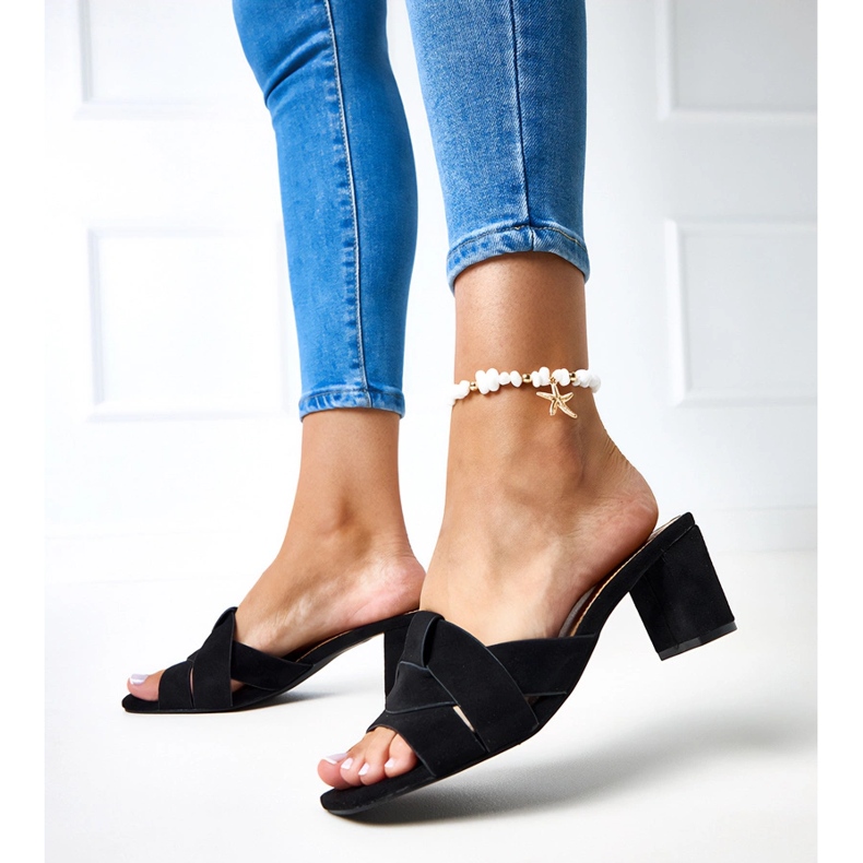 Black Classic Flip Flops på Risana Ekozamszu Post sort 1