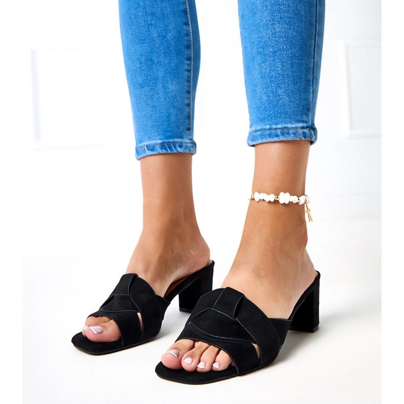 Black Classic Flip Flops på Risana Ekozamszu Post sort 2