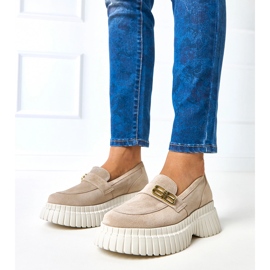 Karino beige ruskindssko 2