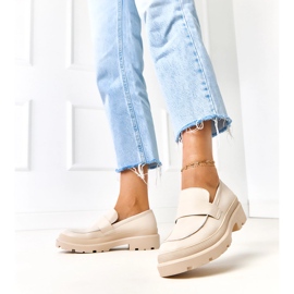 Beige Mocasins lavet af Eco -Leather Seraphin 1