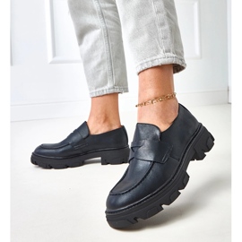 Sorte kvinders monterede moccasins Kirna 2