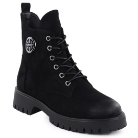 Isolerede støvler af ruskind Women's Black Potocki Z25-SZ12672 sort 1