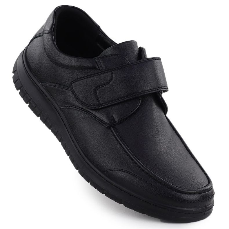 Sort velcro-sko unisoft 24mn16-7510 1