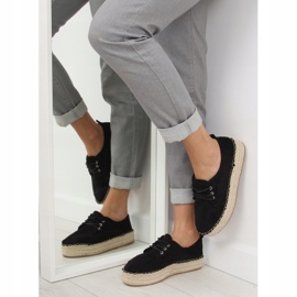 Sorte espadriller til kvinder LL-118 Sort 1