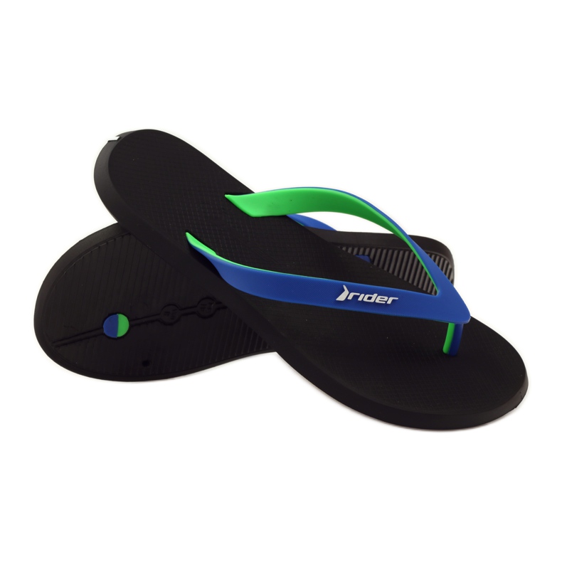 Rider 10594 flip-flops til mænd sort blå grøn 3