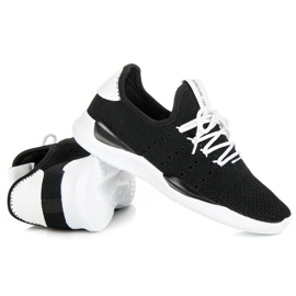 Gennembrudte sneakers sort 1