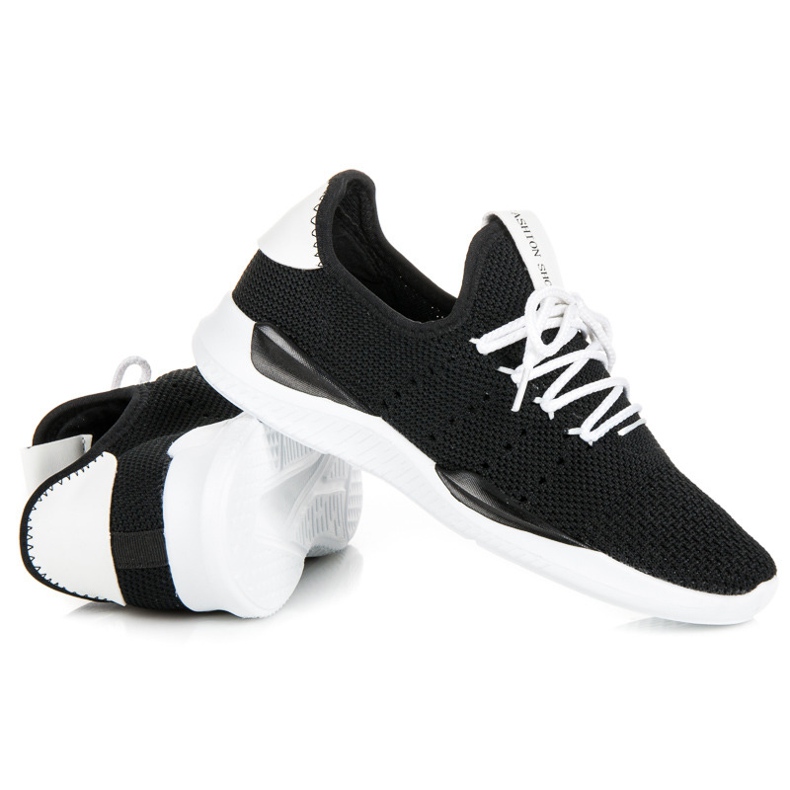 Gennembrudte sneakers sort 1