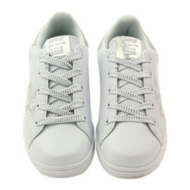 American Club American heart sneakers med læder indersål hvid grå 4