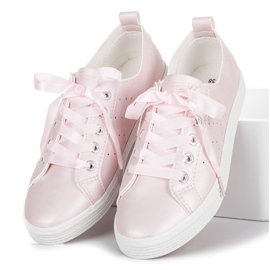 Mckeylor Pink sneakers bundet med et bånd lyserød 2