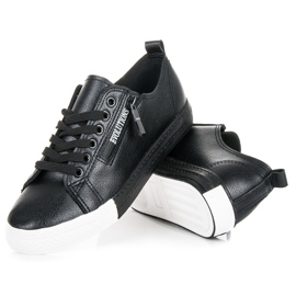 Sneakers på platformen sort 2