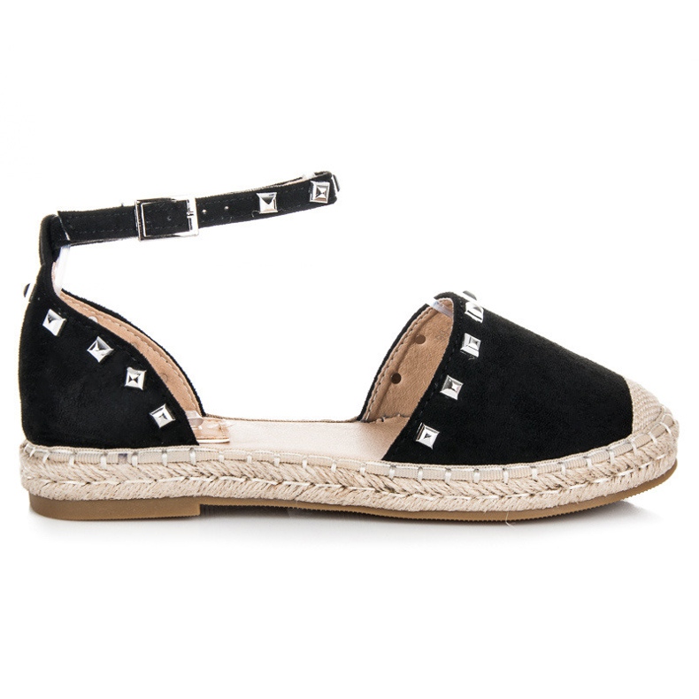 Nio Nio Flade espadrillesandaler sort 1