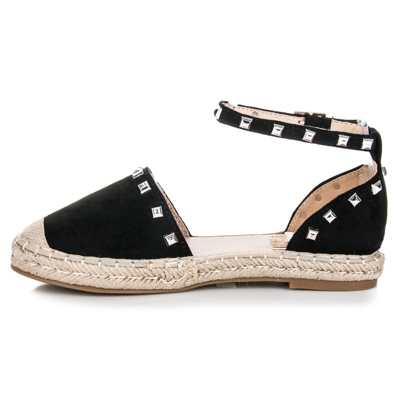 Nio Nio Flade espadrillesandaler sort 2