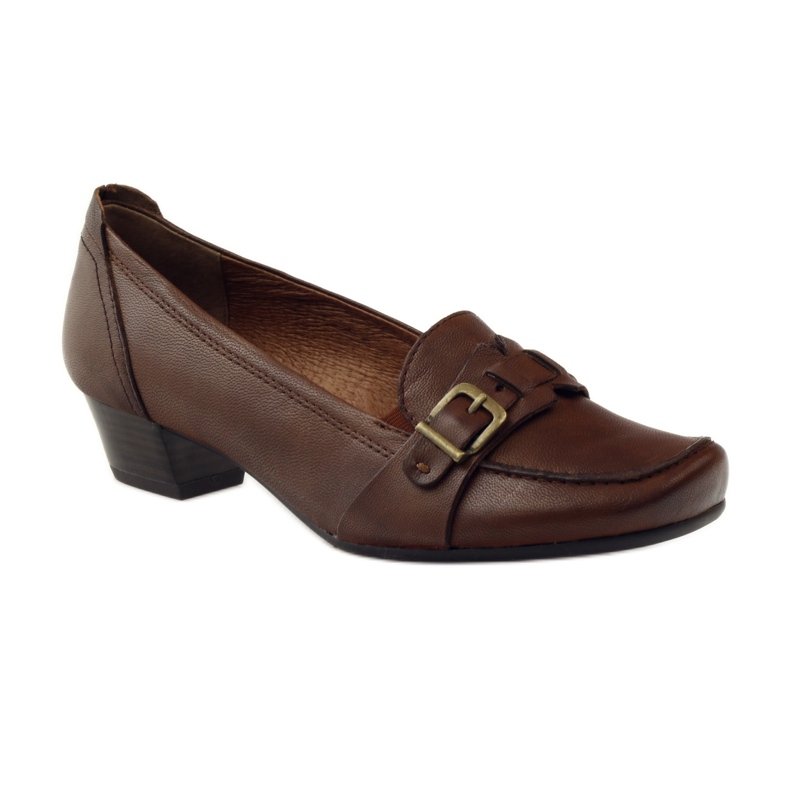 Caprice lave sko pumps damesko 24305 brun 1